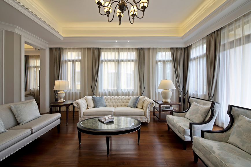 別墅客廳裝修設計實景圖