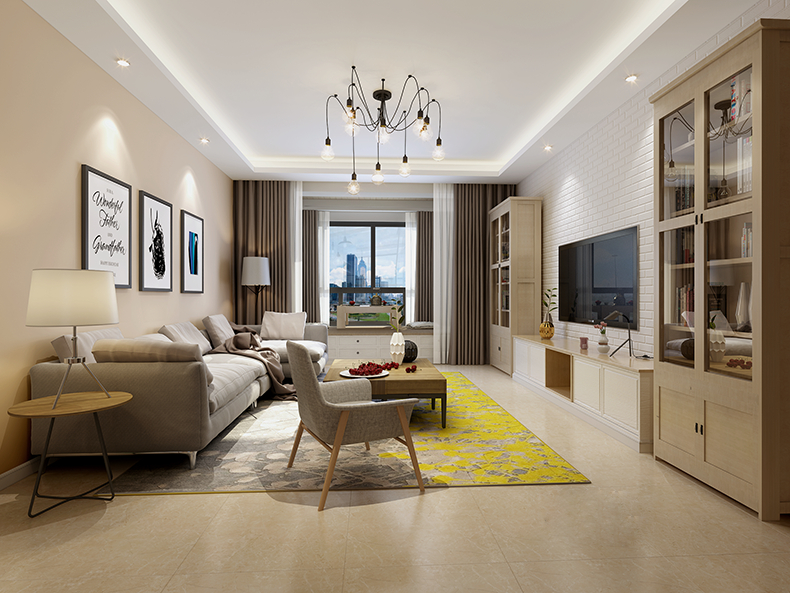 別墅現(xiàn)代客廳裝潢設(shè)計效果圖