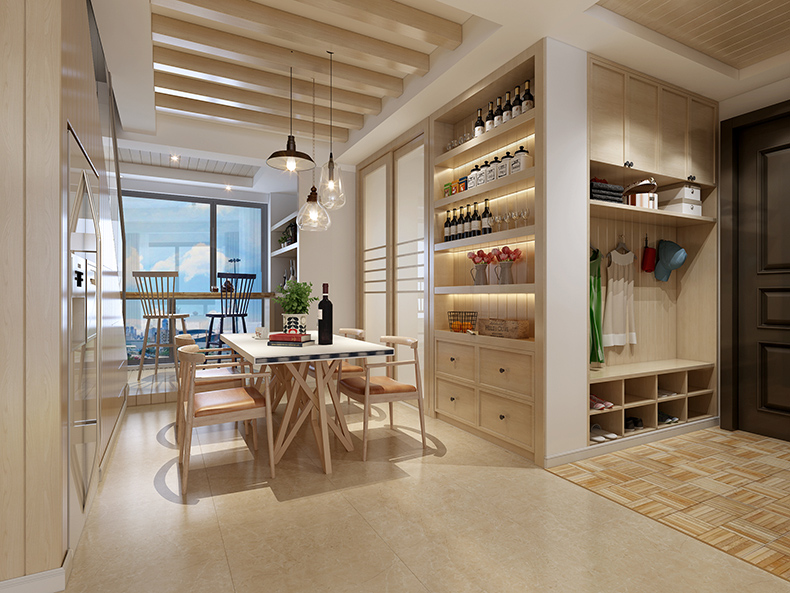 別墅現(xiàn)代餐廳裝潢設(shè)計效果圖