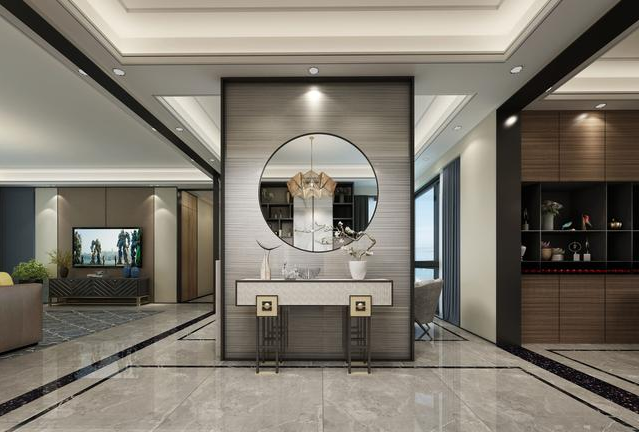 別墅中式裝飾效果圖3