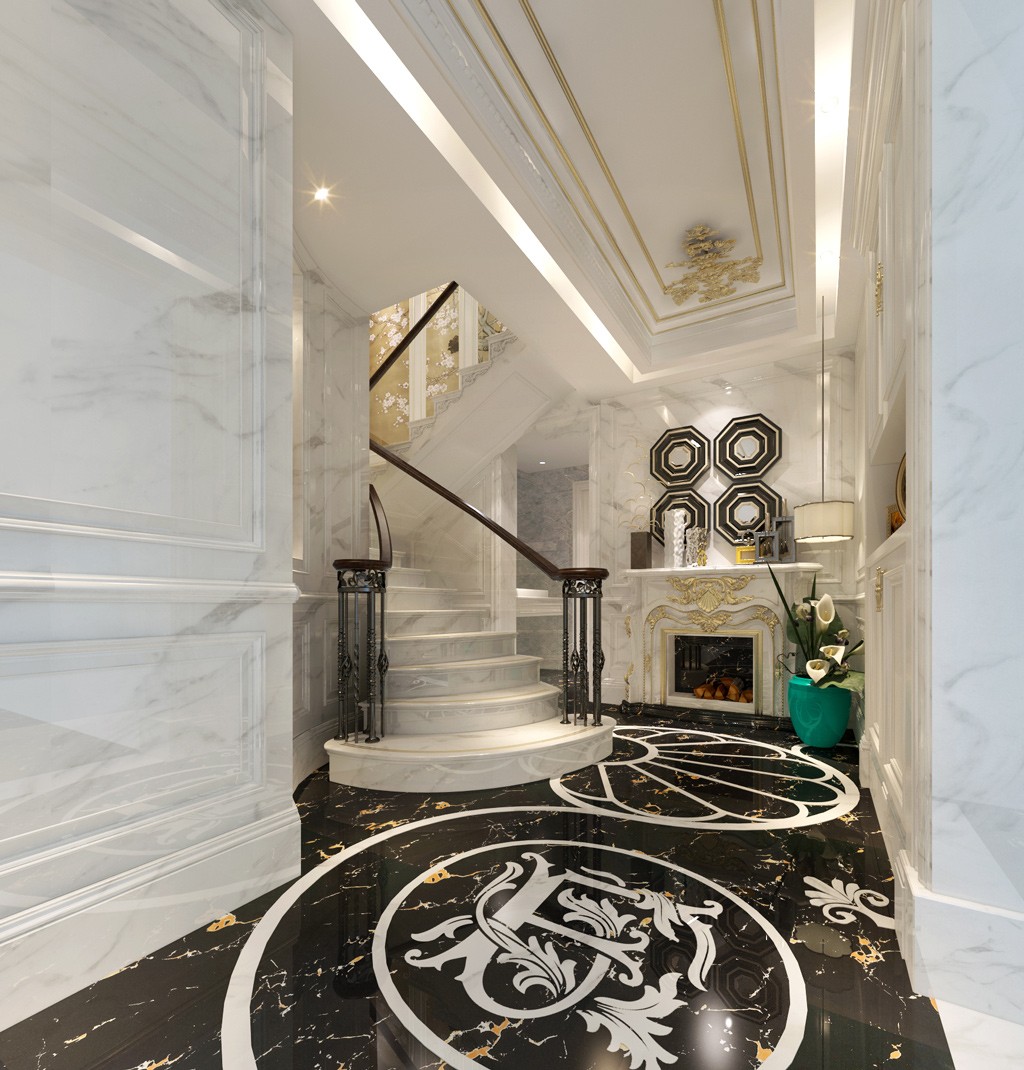 別墅歐式玄關(guān)裝修效果圖