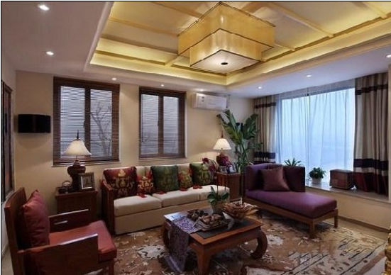 東南亞風格客廳效果圖