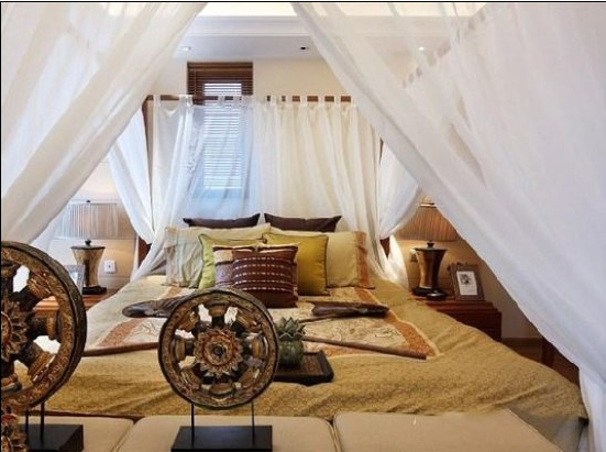 東南亞風格臥室效果圖