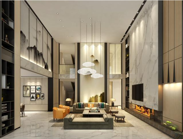 別墅裝修客廳效果圖