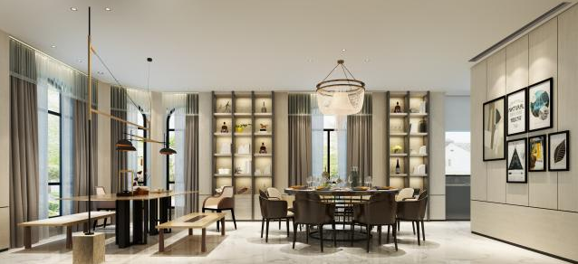 別墅裝修餐廳效果圖