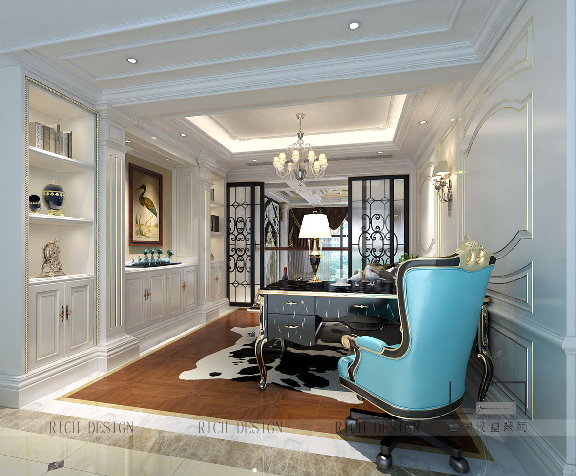 別墅裝修書房效果圖
