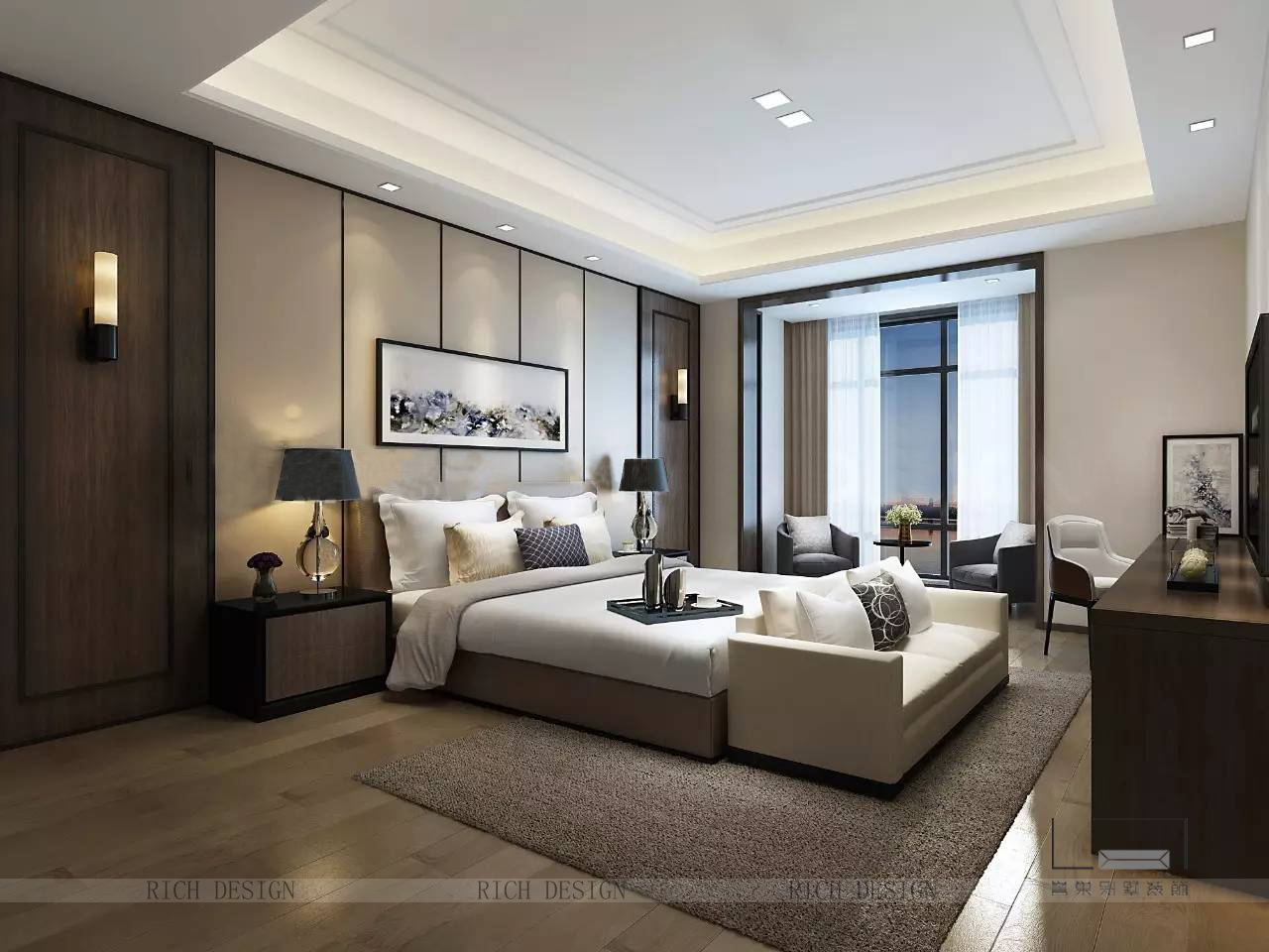 簡約臥室效果圖