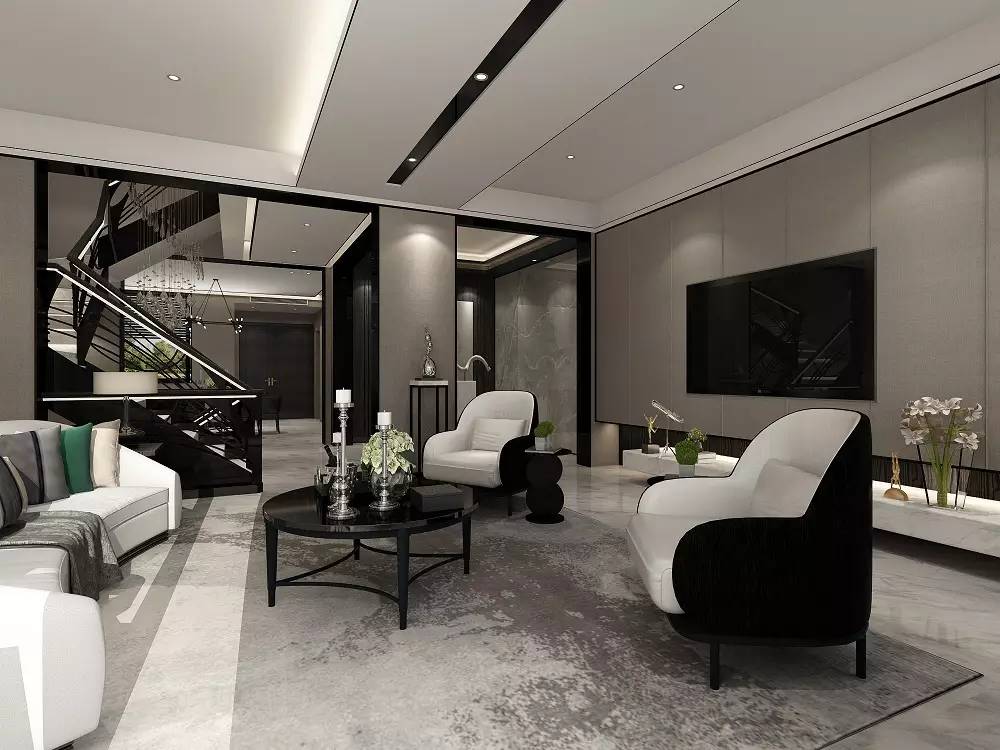 別墅裝飾客廳效果圖