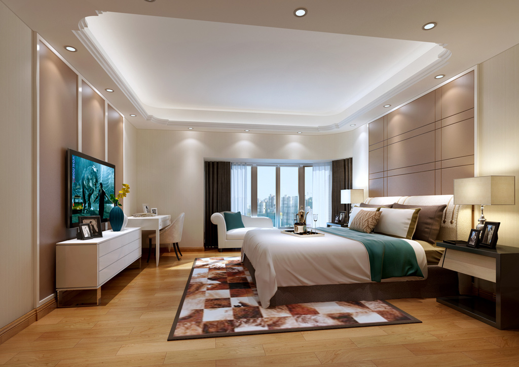 別墅現(xiàn)代臥室裝修效果圖