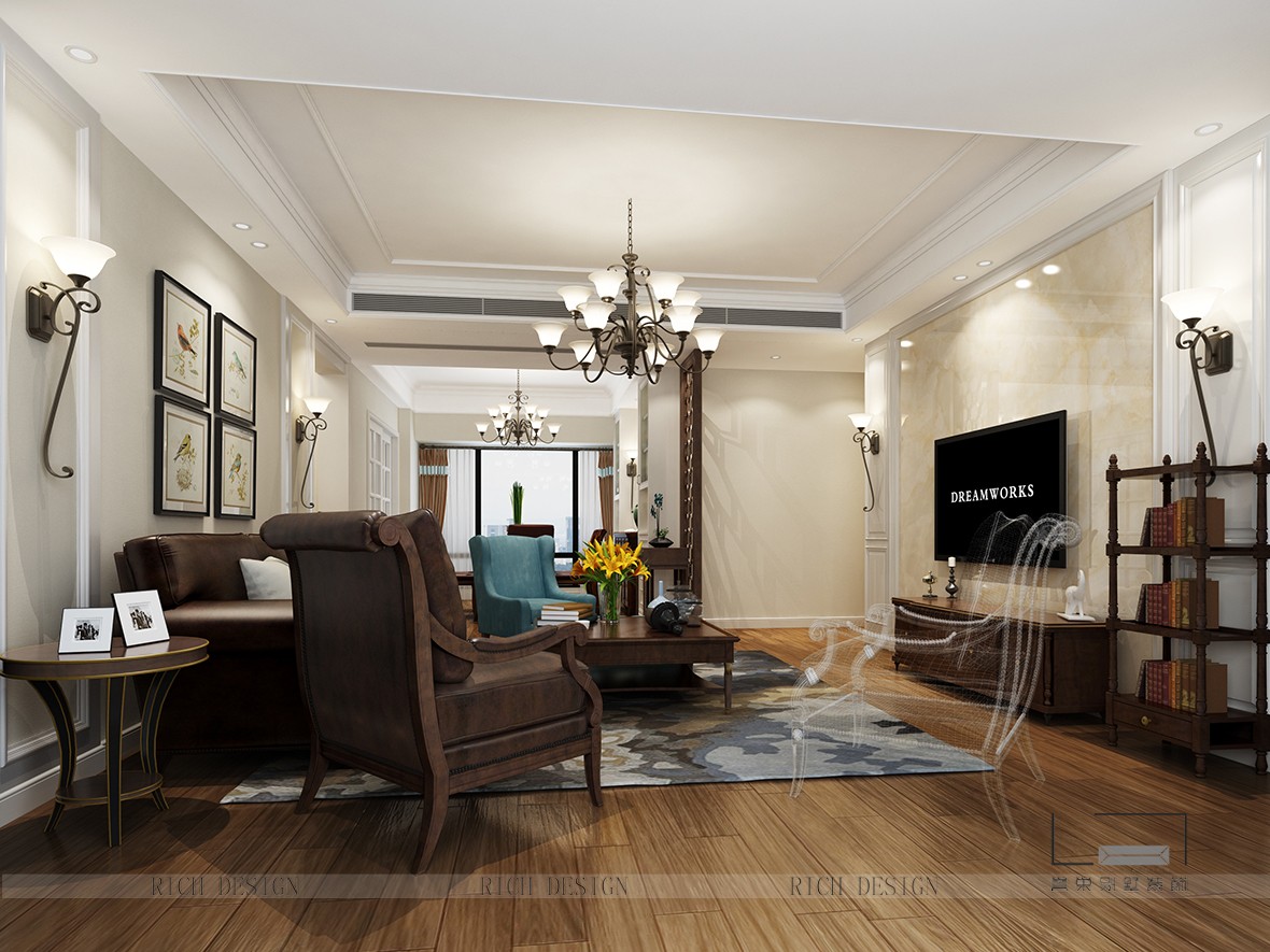 別墅客廳裝修效果圖