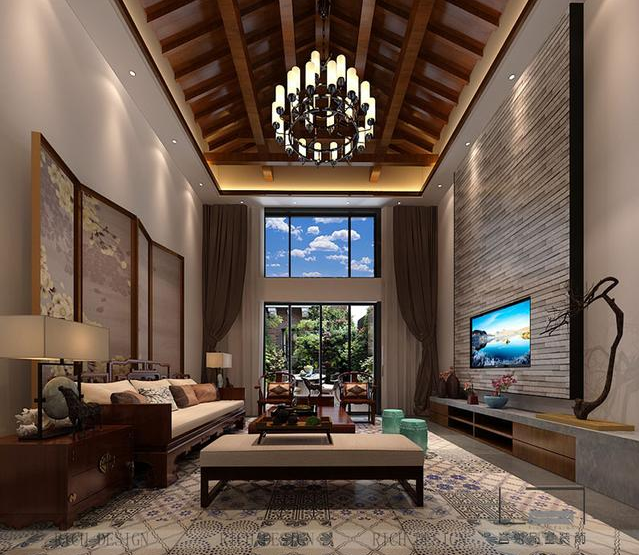 在別墅裝飾中如何合理的搭配窗簾