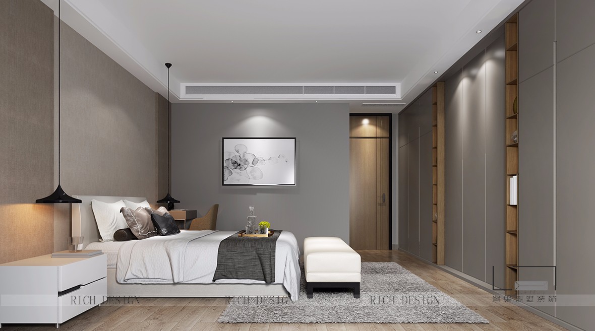 別墅現代臥室裝飾設計效果圖