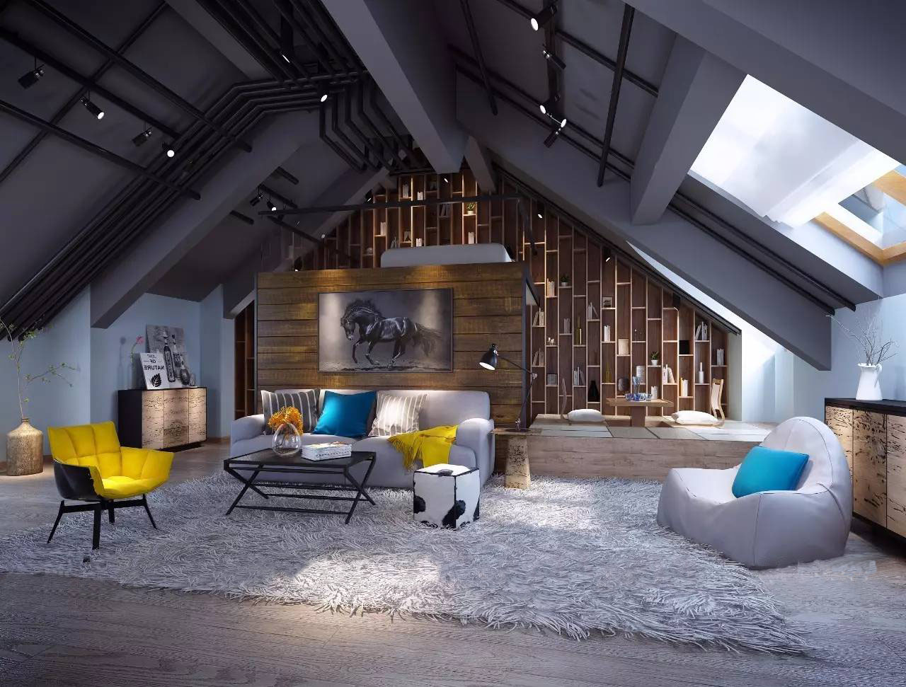 別墅裝修設(shè)計閣樓效果圖