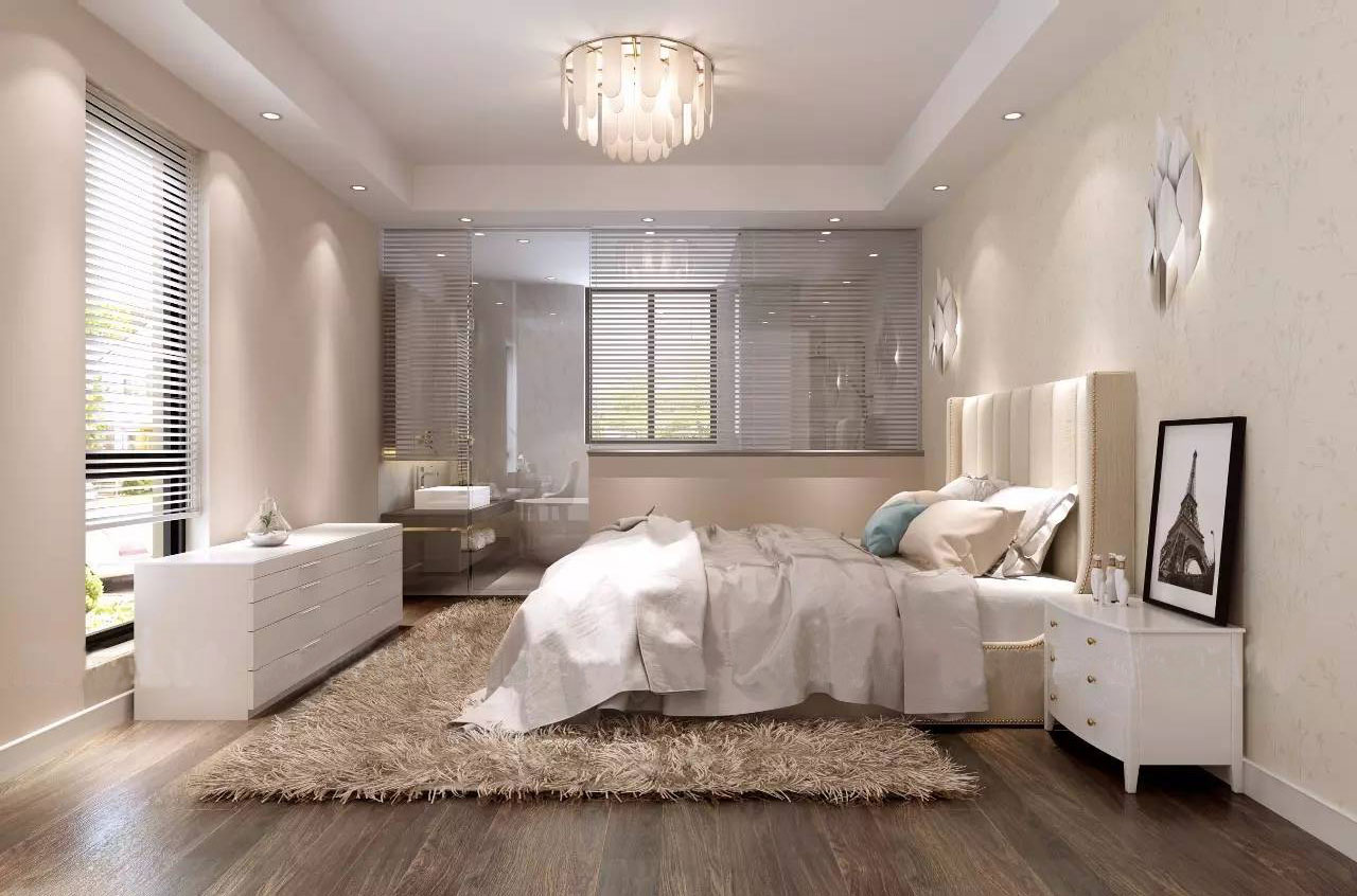 別墅裝修設(shè)計臥室效果圖1