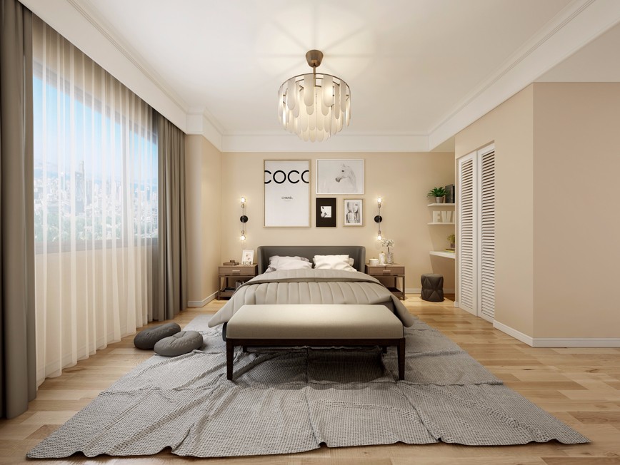 現(xiàn)代別墅臥室裝飾效果圖