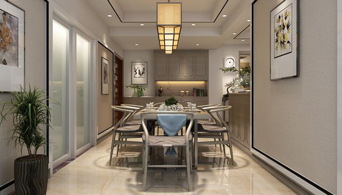 中式別墅餐廳裝飾效果圖