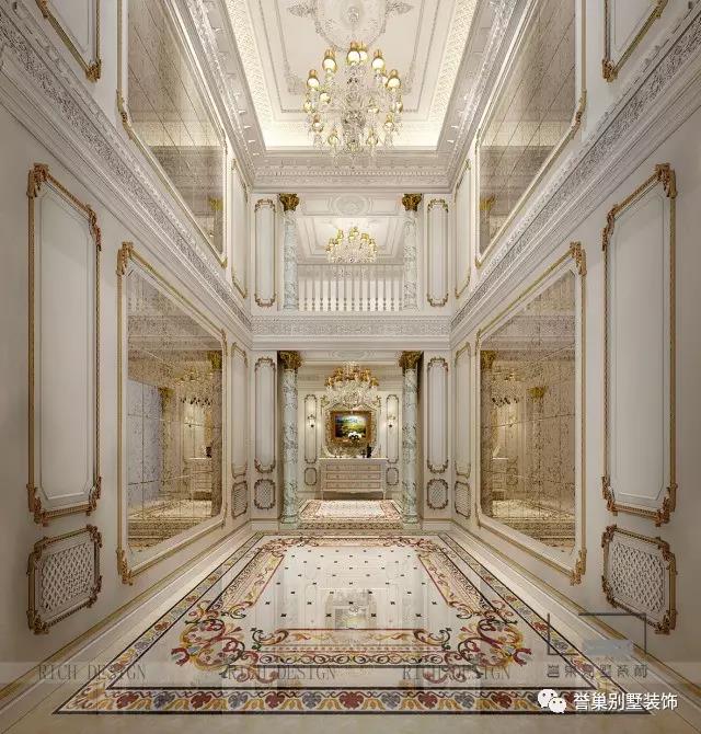 東逸灣別墅玄關裝修設計效果圖