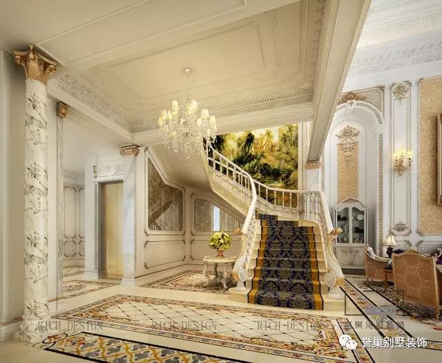 東逸灣別墅樓梯間裝修設計效果圖