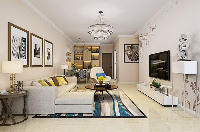 現(xiàn)代時尚客廳裝飾設(shè)計效果圖