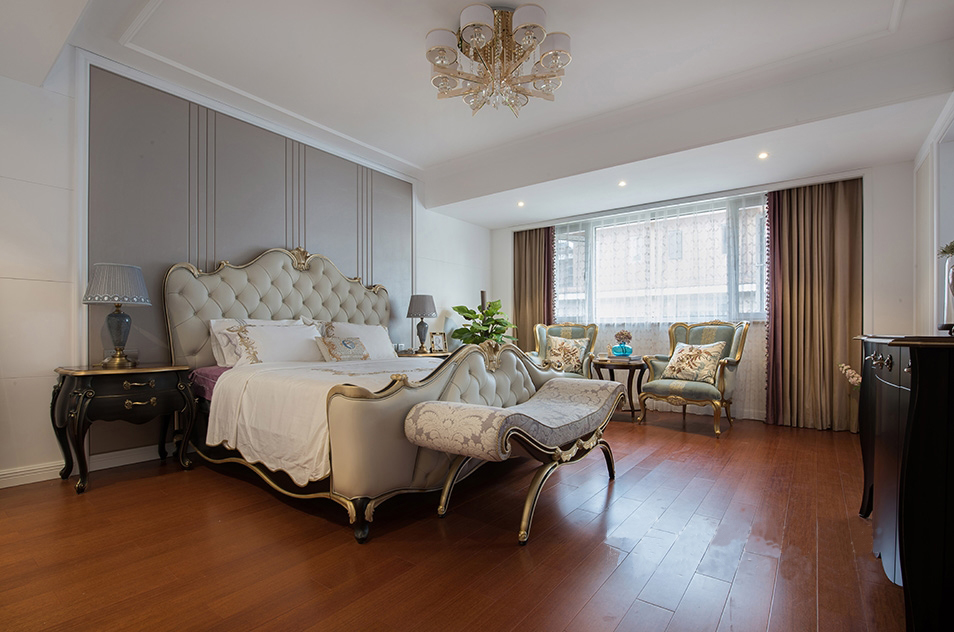 簡(jiǎn)歐風(fēng)格主臥別墅裝修設(shè)計(jì)