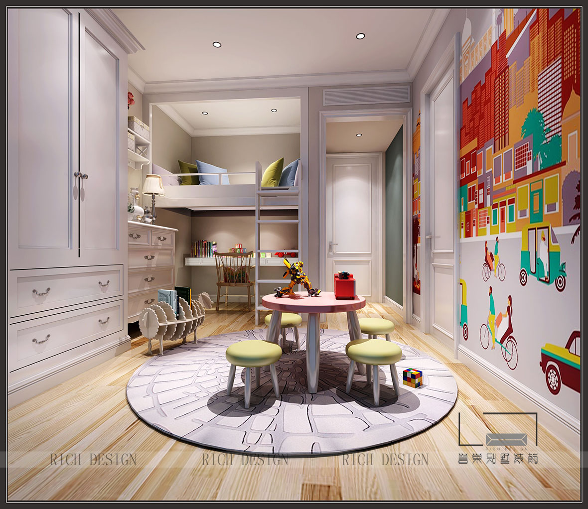 現(xiàn)代別墅兒童娛樂室裝修效果圖