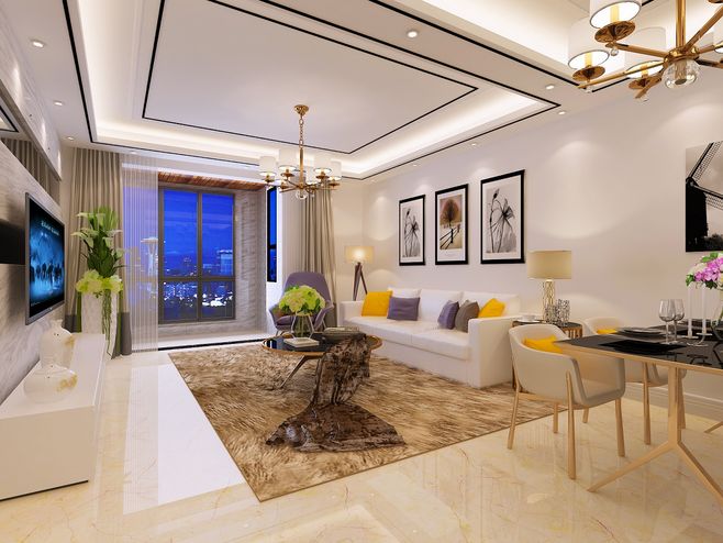 別墅現(xiàn)代客廳裝飾效果圖