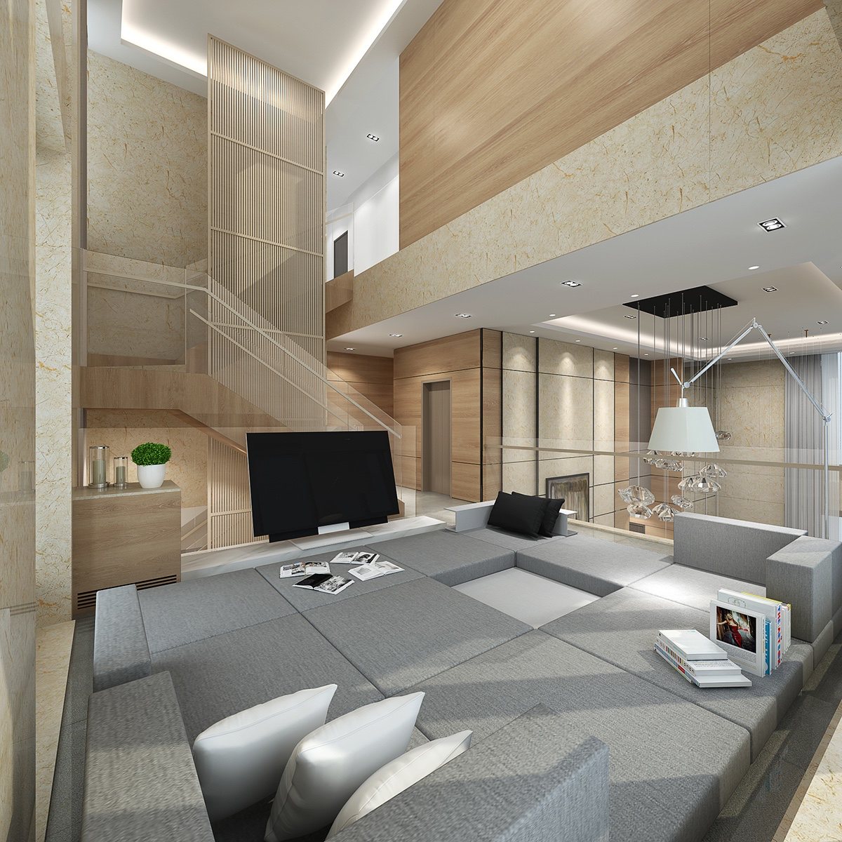 現(xiàn)代休閑區(qū)裝飾設(shè)計(jì)效果圖