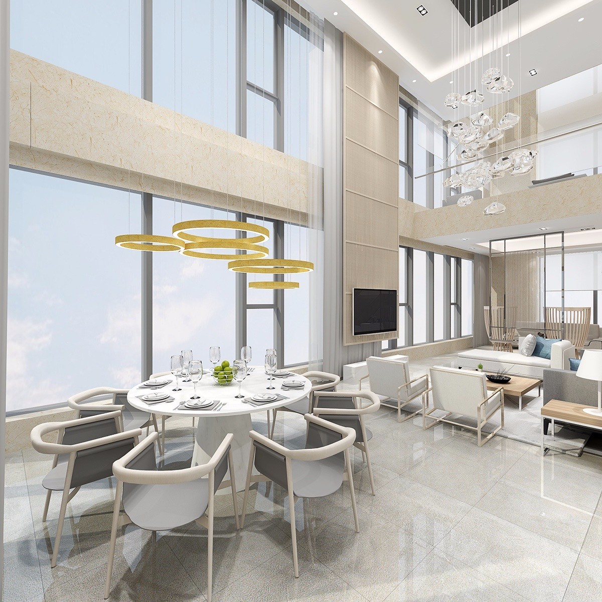 現(xiàn)代餐廳裝飾設(shè)計(jì)效果圖