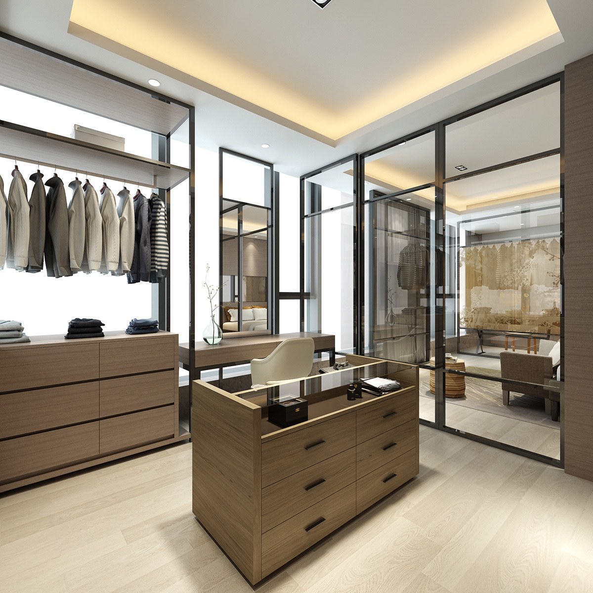 現(xiàn)代衣柜室裝飾設(shè)計(jì)效果圖