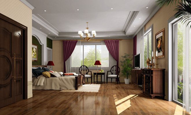 現(xiàn)代臥室裝修設(shè)計(jì)效果圖二