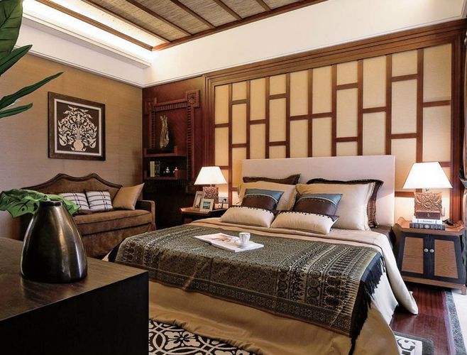 別墅古典臥室裝飾效果圖