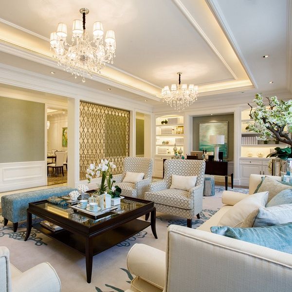 環(huán)保別墅客廳裝修