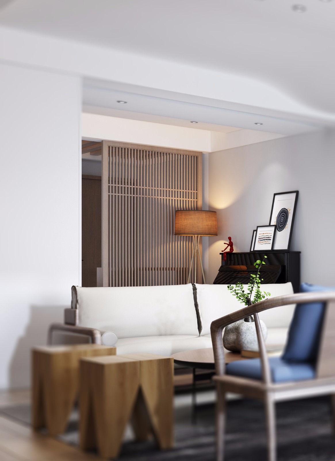 廣州合匯廣場-中式別墅裝飾設計效果圖