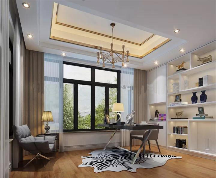 中式別墅裝修書(shū)房