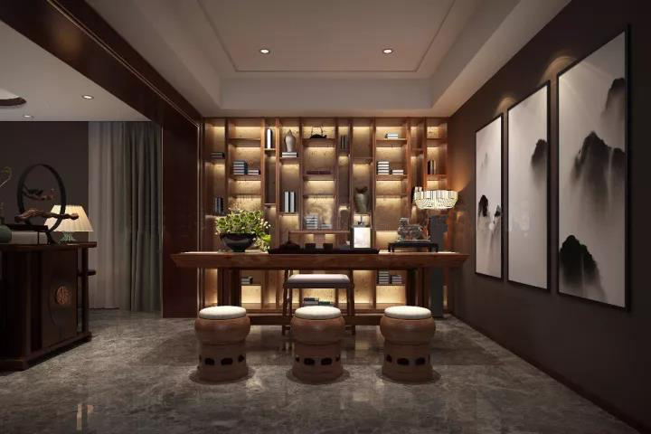 中式別墅裝修茶室