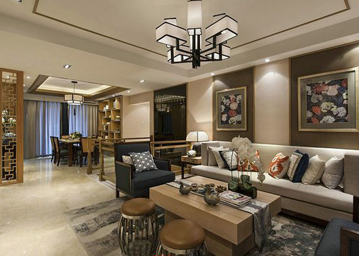 現(xiàn)代中式客廳裝飾效果圖