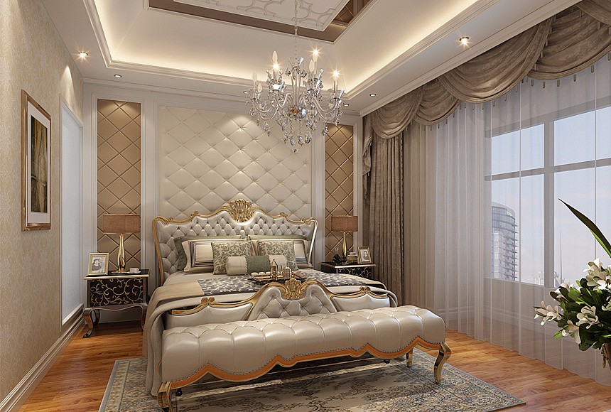 別墅現(xiàn)代臥室裝飾效果圖
