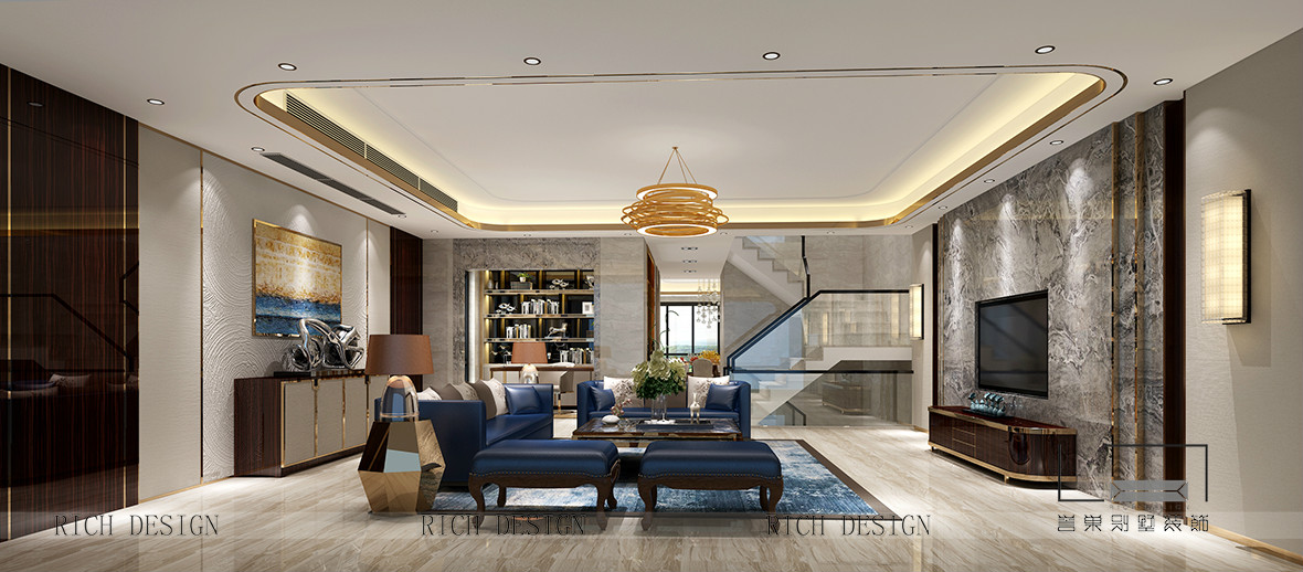 現(xiàn)代別墅客廳裝飾效果圖