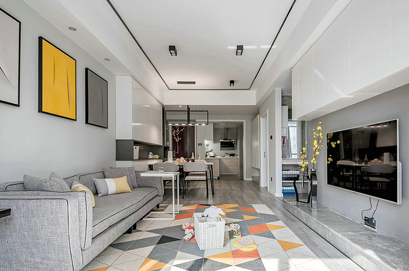 現(xiàn)代別墅客廳裝潢效果圖