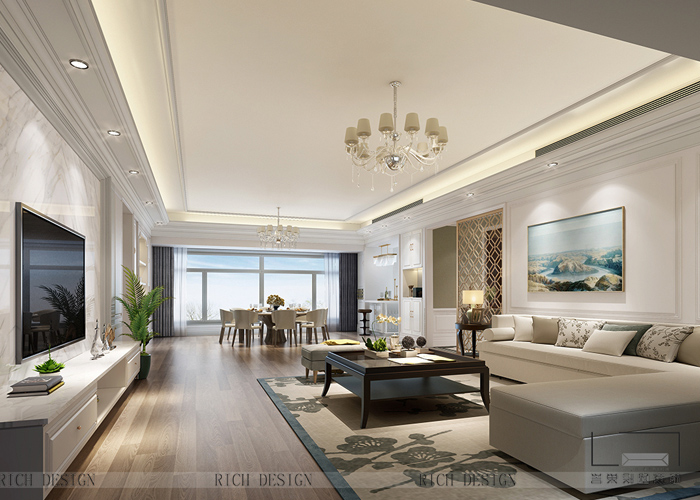 現(xiàn)代別墅客廳裝潢效果圖