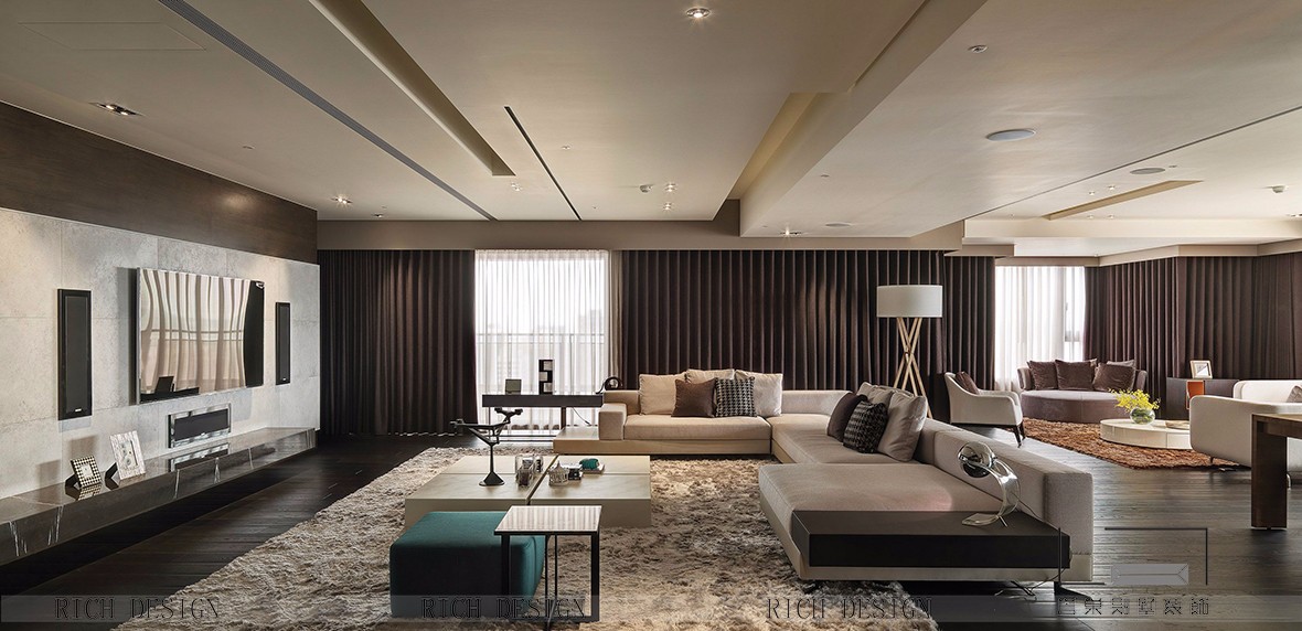 現(xiàn)代別墅客廳裝潢效果圖