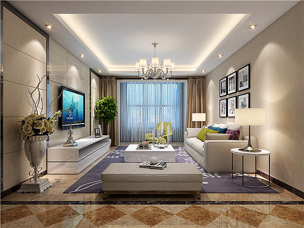 現(xiàn)代別墅客廳裝潢效果圖