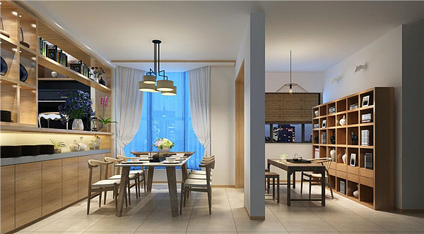 現(xiàn)代別墅餐廳裝潢效果圖