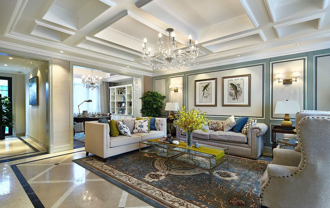 別墅裝潢客廳效果圖