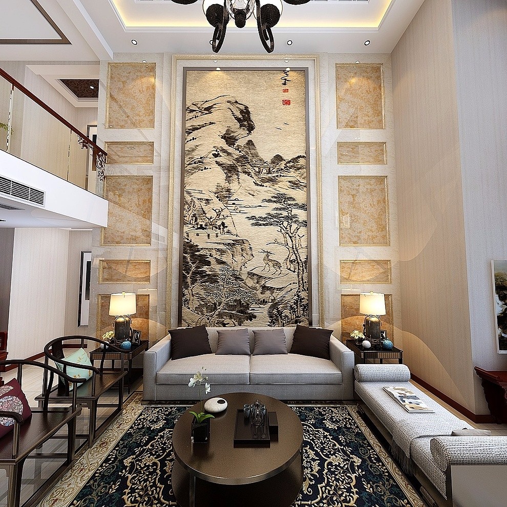 別墅裝飾之客廳效果圖欣賞