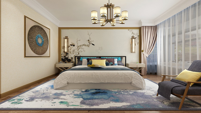 別墅現(xiàn)代臥室裝修風格