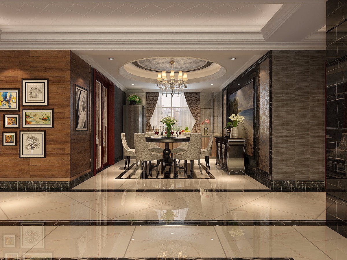 現(xiàn)代過道裝飾效果圖