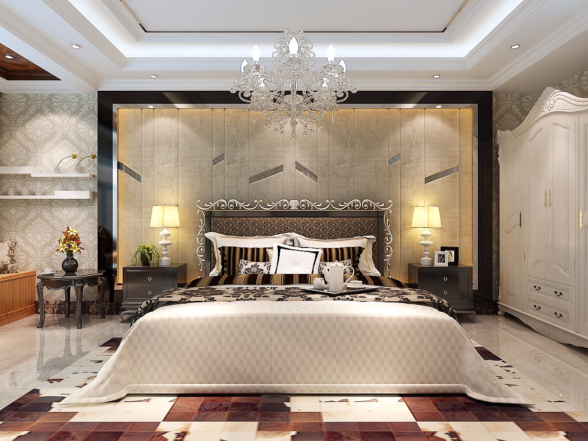 現(xiàn)代主臥裝飾效果圖