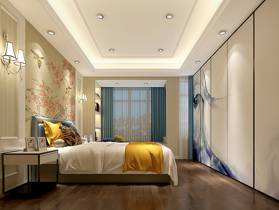 中式臥室裝飾效果圖