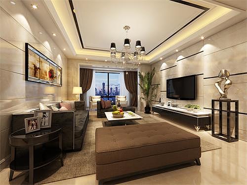  現(xiàn)代別墅客廳裝飾效果圖